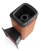 Печь для бани ПБ Каронада Макси Heavy Metal Витра терракота